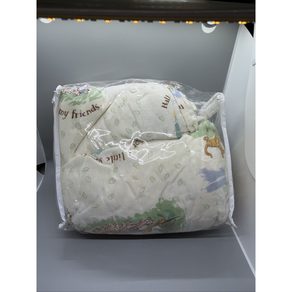 NOS CLASSIC Winnie Pooh twin Sheet Set Friendship 100% cotton Vintage Disney